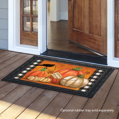 Briarwood Lane Rustic Pumpkins Fall Doormat Primitive Crow Indoor / Outdoor 30" X 18" 2 Briarwood Lane Rustic Pumpkins Fall Doormat Primitive Crow Indoor / Outdoor 30" X 18" - Image 2