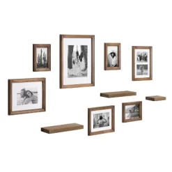 10pc Bordeaux Frame Box Set Natural - Kate & Laurel All Things Decor