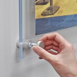 Azar Displays Floating Acrylic Wall Frame With Silver Stand Off Caps: 30" X 40" Graphic Size, Overall Frame Size: 34" X 44", 1-Pack -Art Wall Deals Store GUEST 4f92e87b fcb0 42ff 9d46 7d92c7825946