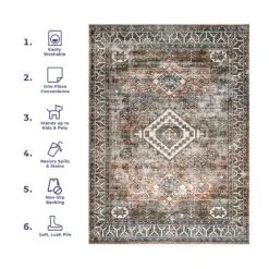 NuLOOM Bowie Machine Washable Pattern Area Rug -Art Wall Deals Store GUEST 506686ea 2756 4de3 9253 3182daac5a7a