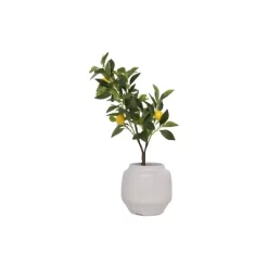 28" Artificial Faux Lemon Tree In Cement Pot - Storied Home -Art Wall Deals Store GUEST 5291af92 e638 4001 9809 05697f0446ac