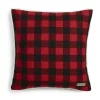 20"x20" Oversize Cabin Plaid Flannel Square Throw Pillow Red - Eddie Bauer