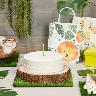 Juvale 4-Pack Artificial Grass Mat Squares, 12x12-Inch Fake Turf Tiles For Balcony, Patio, Outdoor Faux Placemats, DIY Crafts And Decorations, Green 2 Juvale 4-Pack Artificial Grass Mat Squares, 12x12-Inch Fake Turf Tiles For Balcony, Patio, Outdoor Faux Placemats, DIY Crafts And Decorations, Green - Image 2