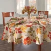 Autumn Leaves Fall Printed Tablecloth - Orange/Yellow - Elrene Home Fashions