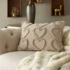 14"x20" Oversize Life Styles Raised Hearts Lumbar Throw Pillow - Mina Victory