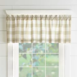 Farmhouse Living Buffalo Check Window Valance - 60" X 15" - Elrene Home Fashions -Art Wall Deals Store GUEST 57cf7889 0ed2 4991 b134 82dca328d1a0