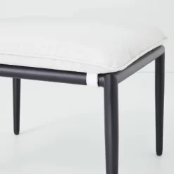 Cushioned Metal Outdoor Ottoman - Cream/Black - Hearth & Hand™ With Magnolia 7 Cushioned Metal Outdoor Ottoman - Cream/Black - Hearth & Hand™ With Magnolia -Art Wall Deals Store GUEST 5c223bc4 7f86 45fd ba7e 832e53ba3c53