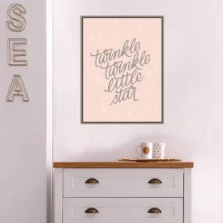 18" X 24" Boho Nursery VIII By Becky Thorns Framed Canvas Wall Art Gray Wash - Amanti Art -Art Wall Deals Store GUEST 5c306ce2 5e69 4511 8246 5efea6f2d134