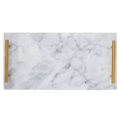 Rectangle Marble Serving Tray, Jewelry Trinket Tray, Perfume Tray, Bathroom Toilet Vanity Tray With Handle (White 15"x7.5"x0.4") 13 Rectangle Marble Serving Tray, Jewelry Trinket Tray, Perfume Tray, Bathroom Toilet Vanity Tray With Handle (White 15"x7.5"x0.4") -Art Wall Deals Store GUEST 5c79fca7 9557 4135 9a00 25f6a0850d99