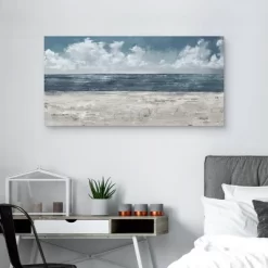 24" X 48" Beach Layers Light By Studio Arts Canvas Art Print - Masterpiece Art Gallery -Art Wall Deals Store GUEST 5d36133f 2499 4567 8f76 ae716dffd35c