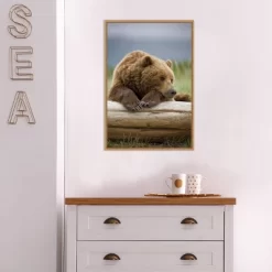16" X 23" Bear Resting On A Beached Log By Paul Souders Danita Delimont Framed Canvas Wall Art Brown - Amanti Art 10 16" X 23" Bear Resting On A Beached Log By Paul Souders Danita Delimont Framed Canvas Wall Art Brown - Amanti Art -Art Wall Deals Store GUEST 5e8af548 5a94 4c0f 8758 cc71c7c45dfb