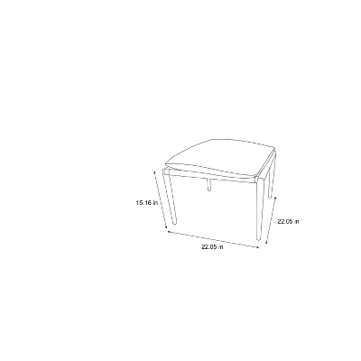 Cushioned Metal Outdoor Ottoman - Cream/Black - Hearth & Hand™ With Magnolia 5 Cushioned Metal Outdoor Ottoman - Cream/Black - Hearth & Hand™ With Magnolia - Image 5