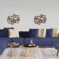 12-Photo Picture Frame Collage - Multi-Picture Wall-Mounted Display Gallery With 12 Openings For 4x6-Inch Photos Or Pictures By Lavish Home (Black) -Art Wall Deals Store GUEST 60829ec1 bb18 4c2c bf81 b8b4f0522327