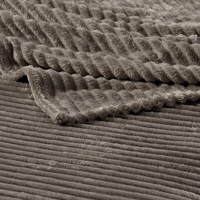 Ribbed Plush Bed Blanket - Room Essentials 2 Ribbed Plush Bed Blanket - Room Essentials - Image 2