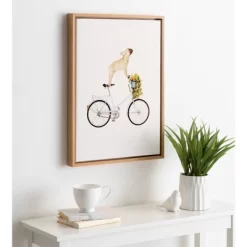 18" X 24" Sylvie Frenchie Bulldog Framed Canvas Wall Art By Amy Peterson Natural - Kate And Laurel 7 18" X 24" Sylvie Frenchie Bulldog Framed Canvas Wall Art By Amy Peterson Natural - Kate And Laurel -Art Wall Deals Store GUEST 6109580e 29ed 4554 8556 584badd1ac6f