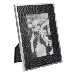 4" X 6" Metal Image Frame Silver/Black - Stonebriar Collection