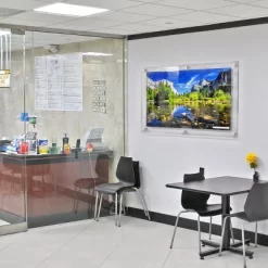 Azar Displays Floating Acrylic Wall Frame With Silver Stand Off Caps: 24" X 36" Graphic Size, Overall Frame Size: 28" X 40", 2-Pack 12 Azar Displays Floating Acrylic Wall Frame With Silver Stand Off Caps: 24" X 36" Graphic Size, Overall Frame Size: 28" X 40", 2-Pack -Art Wall Deals Store GUEST 62224486 1d97 4821 aacb 7a8d84659222