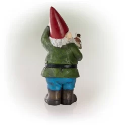12" Polyresin Garden Gnome With Mushroom - Alpine Corporation -Art Wall Deals Store GUEST 6305bd24 4433 4d45 a344 afdf81ebe5ca