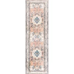 NuLOOM Eleanor Machine Washable Distressed Medallion Area Rug -Art Wall Deals Store GUEST 672c52a8 65e9 4e49 a341 8d961f3e2a48