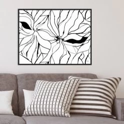 30" X 22" Sernea By Ritikia Gandhi Framed Canvas Wall Art Black - Amanti Art -Art Wall Deals Store GUEST 6754ebb7 99d2 488e 8cfc 450ced4f941c