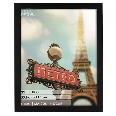 Studio Decor Home Collection 22" X 28'' Contemporary Hanging Studio Wooden Picture Frame For Bedroom, Living Room, And Office, Black (4 Pack) 1 Studio Decor Home Collection 22" X 28'' Contemporary Hanging Studio Wooden Picture Frame For Bedroom, Living Room, And Office, Black (4 Pack)