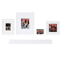 5pc Gallery Frame/Shelf Box Set White - Kate & Laurel All Things Decor -Art Wall Deals Store GUEST 6843502b ffd8 4033 9e92 233e70d9bb6c