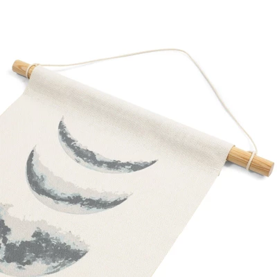 Okuna Outpost Bohemian Style Moon Phases Tapestry Hanging Wall Art For Home Decor, White, 12 X 49 In 5 Okuna Outpost Bohemian Style Moon Phases Tapestry Hanging Wall Art For Home Decor, White, 12 X 49 In - Image 5