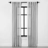 Vertical Stripe Curtain Sheer Gray/Cream - Hearth & Hand™ With Magnolia
