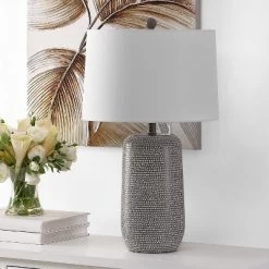 Celvin Table Lamp - Grey/White - Safavieh