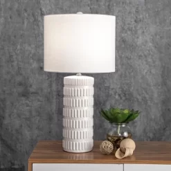 NuLOOM Franklin 25" Ceramic Table Lamp