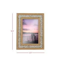 4X6 Inch Floral Picture Frame Tan Fabric Framed In Wood With MDF & Glass By Foreside Home & Garden 9 4X6 Inch Floral Picture Frame Tan Fabric Framed In Wood With MDF & Glass By Foreside Home & Garden -Art Wall Deals Store GUEST 6e8c5483 b34b 4b5c b304 fe7db6ace15a