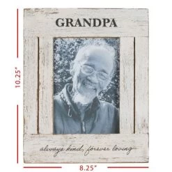 5x7 Inches Grandpa Always White Wood & Glass Photo Frame - Foreside Home & Garden -Art Wall Deals Store GUEST 6f142def c665 4cd1 9fbd ae8a2e63a2a8