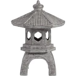 John Timberland Pagoda Statue Sculpture Garden Decor Indoor Outdoor Front Porch Patio Yard Outside Home Balcony Old Faux Stone Finish 16 1/2" Tall -Art Wall Deals Store GUEST 70ffbfcf caa5 4491 bece 67e878818f72