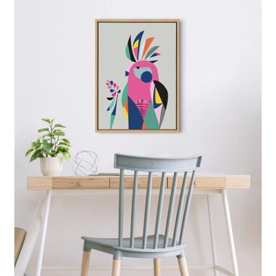 18" X 24" Sylvie Galah Framed Canvas Wall Art By Rachel Lee Natural - Kate And Laurel 5 18" X 24" Sylvie Galah Framed Canvas Wall Art By Rachel Lee Natural - Kate And Laurel - Image 5