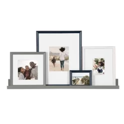 5pc Bordeaux Frame Multiple Coastal Finishes Box Set - Kate & Laurel All Things Decor