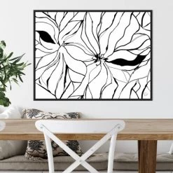 30" X 22" Sernea By Ritikia Gandhi Framed Canvas Wall Art Black - Amanti Art -Art Wall Deals Store GUEST 72e57703 e892 4ee4 806d 81fb9c6fe015