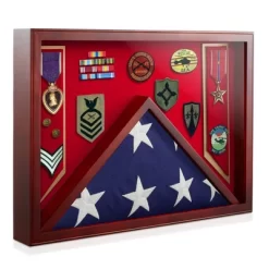 Reminded Military Shadow Box Display Case For Medals & Burial Flag - Solid Wood Cabinet With Velvet Insert 16 Reminded Military Shadow Box Display Case For Medals & Burial Flag - Solid Wood Cabinet With Velvet Insert -Art Wall Deals Store GUEST 756767a7 6df4 4cd1 81ca bbc8df901479