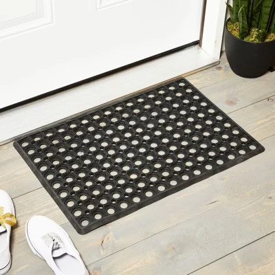 Juvale Black Rubber Welcome Door Mat Nonslip Indoor Outdoor Doormat (23.5 X 15.75 Inches) 1 Juvale Black Rubber Welcome Door Mat Nonslip Indoor Outdoor Doormat (23.5 X 15.75 Inches)