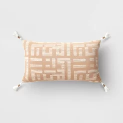 Oversized Modern Geometric Patterned Lumbar Throw Pillow - Threshold™ -Art Wall Deals Store GUEST 76809ffc bd12 442e 81e0 b1dbb5375fbe