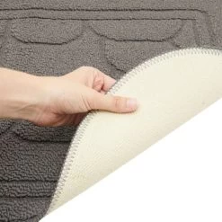 Farmlyn Creek Half Circle Grey Door Mat, Indoor Outdoor Doormat (30 X 18 In) -Art Wall Deals Store GUEST 77b3aae2 56ac 4351 b1d9 37e0fd7fb9ba