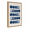 18" X 24" Sylvie Moon Phases Framed Canvas Wall Art By Teju Reval Natural - Kate And Laurel