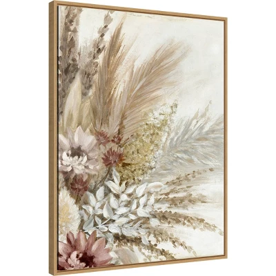 22" X 30" Send All Your Love Bouquet II By Eva Watts Framed Canvas Wall Art Light Brown - Amanti Art 1 22" X 30" Send All Your Love Bouquet II By Eva Watts Framed Canvas Wall Art Light Brown - Amanti Art