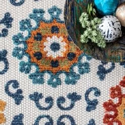 NuLOOM Indoor/Outdoor Transitional Aurora Patio Area Rug -Art Wall Deals Store GUEST 7d7595ba 8c06 4434 b1dd d964de1028a1