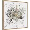 22" X 22" Dabbing Bouquet By Asia Jensen Framed Canvas Wall Art Light Brown - Amanti Art