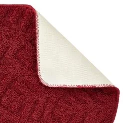 Farmlyn Creek Slip-Resistant Kitchen Floor Mat, Half Round Red Kitchen Rug With Rubber Backing For Office, Sink, Laundry Room, Red, 18x30 In -Art Wall Deals Store GUEST 82d5dd49 e52a 4377 abe6 621b5b555d67