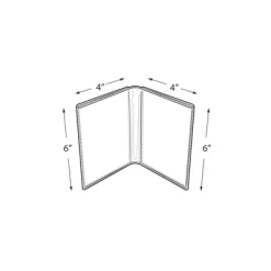 Azar Displays Clear Acrylic Double Photo Holder, Side By Side Dual Frame, Size 4"W X 6"H, 2-Pack -Art Wall Deals Store GUEST 84c5b4e0 15c9 481c b973 4b941d9ed75b