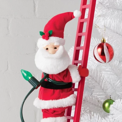 Large Climbing Santa Decorative Figurine Red - Wondershop™ 2 Large Climbing Santa Decorative Figurine Red - Wondershop™ - Image 2