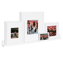 5pc Gallery Frame/Shelf Box Set White - Kate & Laurel All Things Decor