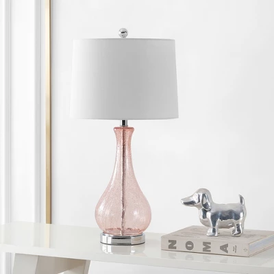 Finnley Table Lamp - Light Blush Crackle - Safavieh 1 Finnley Table Lamp - Light Blush Crackle - Safavieh