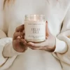 Sweet Water Decor Hello Fall 9oz Clear Jar Soy Candle